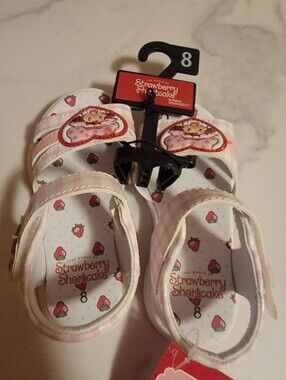 Strawberry Shortcake Pink Girls' Sandals with Character Applique